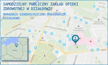 PORADNIA GINEKOLOGICZNO-POŁOŻNICZA - SAMODZIELNY PUBLICZNY ZAKŁAD OPIEKI ZDROWOTNEJ W DZIAŁDOWIE - LEŚNA 1,  DZIAŁDOWO