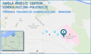 PORADNIA POŁOŻNICZO-GINEKOLOGICZNA - PAMELA MOGESIE CENTRUM GINEKOLOGICZNO-POŁOŻNICZE - MONIUSZKI 13,  BRANIEWO