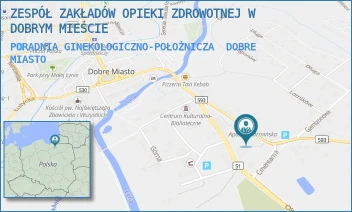 PORADNIA GINEKOLOGICZNO-POŁOŻNICZA - ZESPÓŁ ZAKŁADÓW OPIEKI ZDROWOTNEJ IM. JERZEGO PIÓRO W DOBRYM MIEŚCIE - GRUNWALDZKA 10 B,  DOBRE MIASTO