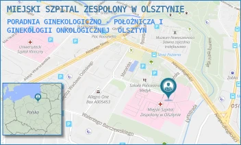 PORADNIA GINEKOLOGICZNO - POŁOŻNICZA I GINEKOLOGII ONKOLOGICZNEJ - MIEJSKI SZPITAL ZESPOLONY W OLSZTYNIE - NIEPODLEGŁOŚCI 44,  OLSZTYN