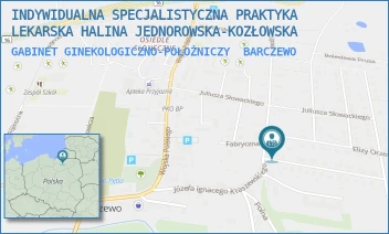 GABINET GINEKOLOGICZNO-POŁOŻNICZY - INDYWIDUALNA SPECJALISTYCZNA PRAKTYKA LEKARSKA HALINA JEDNOROWSKA-KOZŁOWSKA - LIPOWA 2,  BARCZEWO