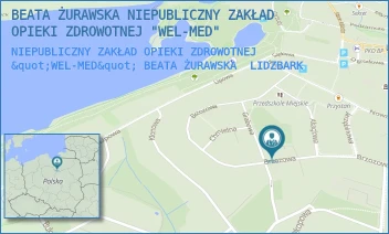 NIEPUBLICZNY ZAKŁAD OPIEKI ZDROWOTNEJ "WEL-MED" BEATA ŻURAWSKA - BEATA ŻURAWSKA NIEPUBLICZNY ZAKŁAD OPIEKI ZDROWOTNEJ "WEL-MED" - BRZOZOWA 10,  LIDZBARK