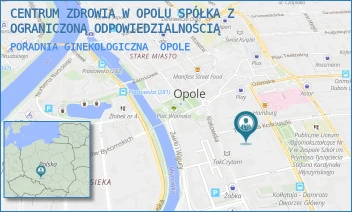 PORADNIA GINEKOLOGICZNA - CENTRUM ZDROWIA W OPOLU SPÓŁKA Z OGRANICZONĄ ODPOWIEDZIALNOŚCIĄ - UL. TADEUSZA KOŚCIUSZKI 2,  OPOLE