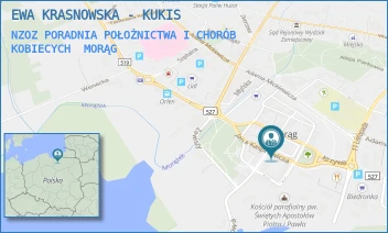 NZOZ PORADNIA POŁOŻNICTWA I CHORÓB KOBIECYCH - EWA KRASNOWSKA - KUKIS - PLAC JANA PAWŁA II 3/24,  MORĄG