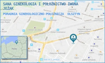 PORADNIA GINEKOLOGICZNO-POŁOŻNICZA - SANA GINEKOLOGIA I POŁOŻNICTWO IWONA JEŻAK - WARMIŃSKA 27,  OLSZTYN