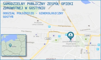 ODDZIAŁ POŁOŻNICZO - GINEKOLOGICZNY - SAMODZIELNY PUBLICZNY ZESPÓŁ OPIEKI ZDROWOTNEJ W GOSTYNIU - PL.K. MARCINKOWSKIEGO 8/9,  GOSTYŃ