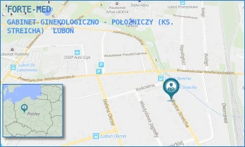 GABINET GINEKOLOGICZNO - POŁOŻNICZY (KS. STREICHA) - FORTE-MED - KS. STREICHA 27,  LUBOŃ