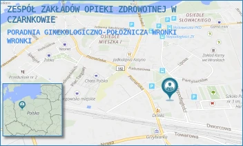 PORADNIA GINEKOLOGICZNO-POŁOŻNICZA WRONKI - ZESPÓŁ ZAKŁADÓW OPIEKI ZDROWOTNEJ W CZARNKOWIE - PARTYZANTÓW 14,  WRONKI