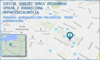 PORADNIA GINEKOLOGICZNO-POŁOŻNICZA - SZPITAL ŚREDZKI SERCA JEZUSOWEGO SPÓŁKA Z OGRANICZONĄ ODPOWIEDZIALNOŚCIĄ - ŻWIRKI I WIGURY 10,  ŚRODA WIELKOPOLSKA