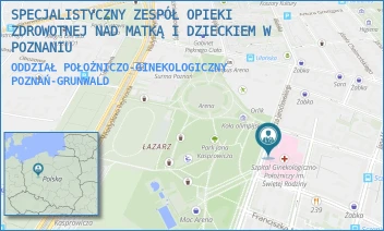 ODDZIAŁ POŁOŻNICZO-GINEKOLOGICZNY - SPECJALISTYCZNY ZESPÓŁ OPIEKI ZDROWOTNEJ NAD MATKĄ I DZIECKIEM W POZNANIU - JAROCHOWSKIEGO 18,  POZNAŃ-GRUNWALD