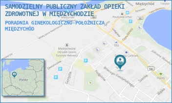 PORADNIA GINEKOLOGICZNO-POŁOŻNICZA - SAMODZIELNY PUBLICZNY ZAKŁAD OPIEKI ZDROWOTNEJ W MIĘDZYCHODZIE - SZPITALNA 10,  MIĘDZYCHÓD