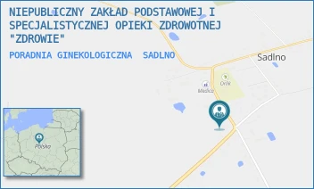 PORADNIA GINEKOLOGICZNA - NIEPUBLICZNY ZAKŁAD PODSTAWOWEJ I SPECJALISTYCZNEJ OPIEKI ZDROWOTNEJ "ZDROWIE" - SADLNO 11,  SADLNO