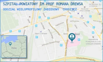 ODDZIAŁ WIELOPROFILOWY ZABIEGOWY - SZPITAL POWIATOWY IM PROF ROMANA DREWSA - ŻEROMSKIEGO 29,  CHODZIEŻ