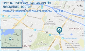 PORADNIA GINEKOLOGICZNO-POŁOŻNICZA - SPECJALISTYCZNY ZAKŁAD OPIEKI ZDROWOTNEJ DOCTOR - ŚRÓDMIEJSKA 34,  KALISZ