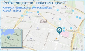 PORADNIA GINEKOLOGICZNO-POŁOŻNICZA - SZPITAL MIEJSKI IM. FRANCISZKA RASZEI - MICKIEWICZA 2,  POZNAŃ-JEŻYCE