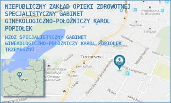 NZOZ SPECJALISTYCZNY GABINET GINEKOLOGICZNO-POŁOŻNICZY KAROL POPIOŁEK - NIEPUBLICZNY ZAKŁAD OPIEKI ZDROWOTNEJ SPECJALISTYCZNY GABINET GINEKOLOGICZNO-POŁOŻNICZY KAROL POPIOŁEK - LANGIEWICZA 2,  TRZEMESZNO