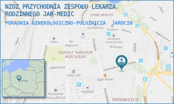 PORADNIA GINEKOLOGICZNO-POŁOŻNICZA - NZOZ PRZYCHODNIA ZESPOŁU LEKARZA RODZINNEGO JAR-MEDIC - HALLERA 9,  JAROCIN