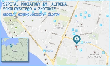 ODDZIAŁ GINEKOLOGICZNY - SZPITAL POWIATOWY IM. ALFREDA SOKOŁOWSKIEGO W ZŁOTOWIE - SZPITALNA 28,  ZŁOTÓW