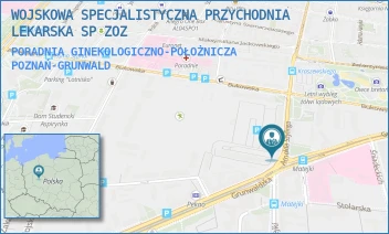 PORADNIA GINEKOLOGICZNO-POŁOŻNICZA - WOJSKOWA SPECJALISTYCZNA PRZYCHODNIA LEKARSKA SP ZOZ - SZYLINGA ARNOLDA 1,  POZNAŃ-GRUNWALD