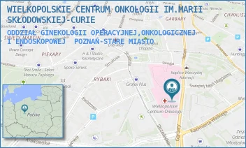 ODDZIAŁ GINEKOLOGII OPERACYJNEJ,ONKOLOGICZNEJ I ENDOSKOPOWEJ - WIELKOPOLSKIE CENTRUM ONKOLOGII IM.MARII SKŁODOWSKIEJ-CURIE - GARBARY 15,  POZNAŃ-STARE MIASTO