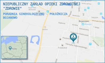 PORADNIA GINEKOLOGICZNO - POŁOŻNICZA - NIEPUBLICZNY ZAKŁAD OPIEKI ZDROWOTNEJ "ZDROWIE" - DWORCOWA 20,  BOJANOWO