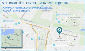 PORADNIA GINEKOLOGICZNO-POŁOŻNICZA - WIELKOPOLSKIE CENTRA  MEDYCZNE REMEDIUM - OS. BATOREGO 80/AB,  POZNAŃ-STARE MIASTO
