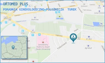 PORADNIA GINEKOLOGICZNO-POŁOŻNICZA - ORTOMED PLUS - ŁĄKOWA 4,  TUREK