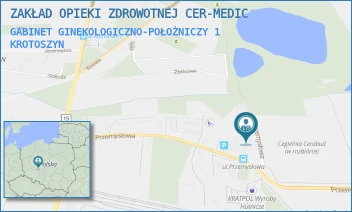 GABINET GINEKOLOGICZNO-POŁOŻNICZY 1 - ZAKŁAD OPIEKI ZDROWOTNEJ CER-MEDIC - PRZEMYSŁOWA 21,  KROTOSZYN