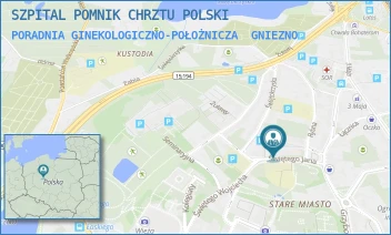 PORADNIA GINEKOLOGICZNO-POŁOŻNICZA - SZPITAL POMNIK CHRZTU POLSKI - ŚW. JANA 9,  GNIEZNO