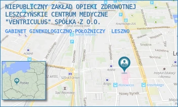 GABINET GINEKOLOGICZNO-POŁOŻNICZY - NIEPUBLICZNY ZAKŁAD OPIEKI ZDROWOTNEJ LESZCZYŃSKIE CENTRUM MEDYCZNE "VENTRICULUS" SPÓŁKA Z O.O. - SŁOWIAŃSKA 41,  LESZNO