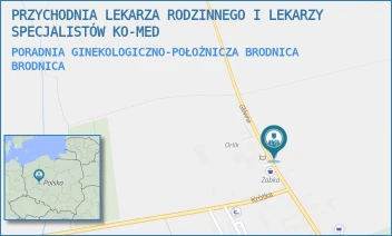 PORADNIA GINEKOLOGICZNO-POŁOŻNICZA BRODNICA - PRZYCHODNIA LEKARZA RODZINNEGO I LEKARZY SPECJALISTÓW KO-MED - BRODNICA 65,  BRODNICA
