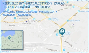 PORADNIA GINEKOLOGICZNO-POŁOŻNICZA W WĄGROWCU - NIEPUBLICZNY SPECJALISTYCZNY ZAKŁAD OPIEKI ZDROWOTNEJ "MEDICUS" - PRZEMYSŁOWA 42,  WĄGROWIEC