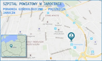 PORADNIA GINEKOLOGICZNO - POŁOŻNICZA - SZPITAL POWIATOWY W JAROCINIE - SZPITALNA 1,  JAROCIN