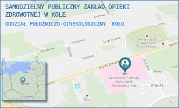 ODDZIAŁ POŁOŻNICZO-GINEKOLOGICZNY - SAMODZIELNY PUBLICZNY ZAKŁAD OPIEKI ZDROWOTNEJ W KOLE - PONIATOWSKIEGO 25,  KOŁO