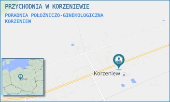 PORADNIA POŁOŻNICZO-GINEKOLOGICZNA - PRZYCHODNIA W KORZENIEWIE - KORZENIEW 116,  KORZENIEW
