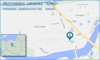 PORADNIA GINEKOLOGICZNA - PRZYCHODNIA LEKARSKA "KOMED" - WOJSKA POLSKIEGO 6,  KONIN