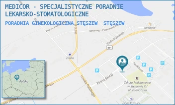 PORADNIA GINEKOLOGICZNA STĘSZEW - MEDICOR - SPECJALISTYCZNE PORADNIE LEKARSKO-STOMATOLOGICZNE - PIOTRA SKARGI 22,  STĘSZEW