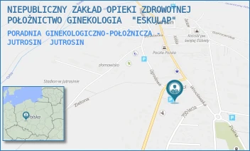 PORADNIA GINEKOLOGICZNO-POŁOŻNICZA - JUTROSIN - NIEPUBLICZNY ZAKŁAD OPIEKI ZDROWOTNEJ POŁOŻNICTWO GINEKOLOGIA  "ESKULAP" - MICKIEWICZA 8A,  JUTROSIN
