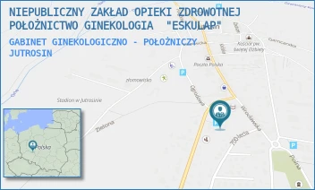 GABINET GINEKOLOGICZNO - POŁOŻNICZY - NIEPUBLICZNY ZAKŁAD OPIEKI ZDROWOTNEJ POŁOŻNICTWO GINEKOLOGIA  "ESKULAP" - ADAMA MICKIEWICZA 8,  JUTROSIN