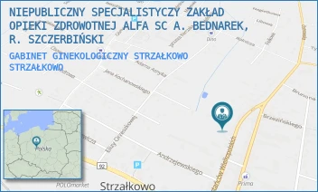 GABINET GINEKOLOGICZNY STRZAŁKOWO - NIEPUBLICZNY SPECJALISTYCZNY ZAKŁAD OPIEKI ZDROWOTNEJ ALFA SPÓŁKA Z OGRANICZONĄ ODPOWIEDZIALNOŚCIĄ - POWSTAŃCÓW WIELKOPOLSKICH 21A,  STRZAŁKOWO