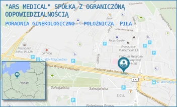 PORADNIA GINEKOLOGICZNO - POŁOŻNICZA - "ARS MEDICAL" SPÓŁKA Z OGRANICZONĄ ODPOWIEDZIALNOŚCIĄ - AL. WOJSKA POLSKIEGO 43/-,  PIŁA