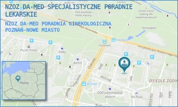 NZOZ DA-MED PORADNIA GINEKOLOGICZNA - NZOZ DA-MED SPECJALISTYCZNE PORADNIE LEKARSKIE - LWA 7,  POZNAŃ-NOWE MIASTO