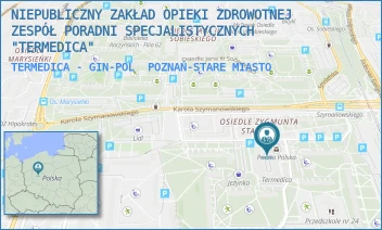 TERMEDICA - GIN-POL - NIEPUBLICZNY ZAKŁAD OPIEKI ZDROWOTNEJ ZESPÓŁ PORADNI SPECJALISTYCZNYCH "TERMEDICA" - OS. BOLESŁAWA CHROBREGO 101,  POZNAŃ-STARE MIASTO