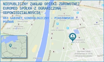 063 GABINET GINEKOLOGICZNY - PIASTOWSKIE - NIEPUBLICZNY ZAKŁAD OPIEKI ZDROWOTNEJ EUROMED SPÓŁKA Z OGRANICZONĄ ODPOWIEDZIALNOŚCIĄ - OS. PIASTOWSKIE 58, POZNAŃ
