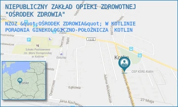 NZOZ "OŚRODEK ZDROWIA" W KOTLINIE PORADNIA GINEKOLOGICZNO-POŁOŻNICZA - NIEPUBLICZNY ZAKŁAD OPIEKI ZDROWOTNEJ "OŚRODEK ZDROWIA" - POWSTAŃCÓW WLKP. 5,  KOTLIN
