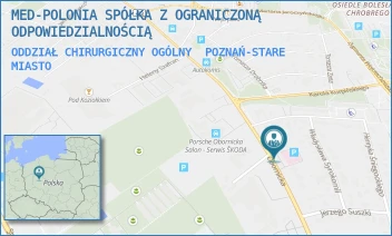 ODDZIAŁ CHIRURGICZNY OGÓLNY - MED-POLONIA SPÓŁKA Z OGRANICZONĄ ODPOWIEDZIALNOŚCIĄ - OBORNICKA 262,  POZNAŃ-STARE MIASTO