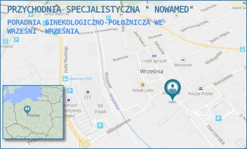 PORADNIA GINEKOLOGICZNO-POŁOŻNICZA WE WRZEŚNI - PRZYCHODNIA SPECJALISTYCZNA " NOWAMED" - SIENKIEWICZA 12,  WRZEŚNIA