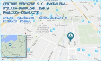 GABINET POŁOŻNICZO - GINEKOLOGICZNY W POZNANIU - CENTRUM MEDYCZNE S.C. MAGDALENA RYBICKA-DWORCZAK, MARTA PAWLICKA-KOWALCZYK - SOKOŁA 38,  POZNAŃ