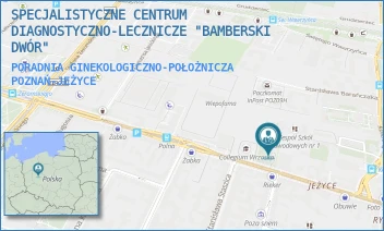 PORADNIA GINEKOLOGICZNO-POŁOŻNICZA - SPECJALISTYCZNE CENTRUM DIAGNOSTYCZNO-LECZNICZE "BAMBERSKI DWÓR" - JANA HENRYKA DĄBROWSKIEGO 77A,  POZNAŃ-JEŻYCE