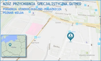 PORADNIA GINEKOLOGICZNO-POŁOŻNICZA - NZOZ PRZYCHODNIA SPECJALISTYCZNA GUTMED - CZWARTAKÓW 17,  POZNAŃ-WILDA
